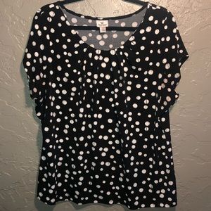 WORTHINGTON Dress Blouse Polk-a-Dot